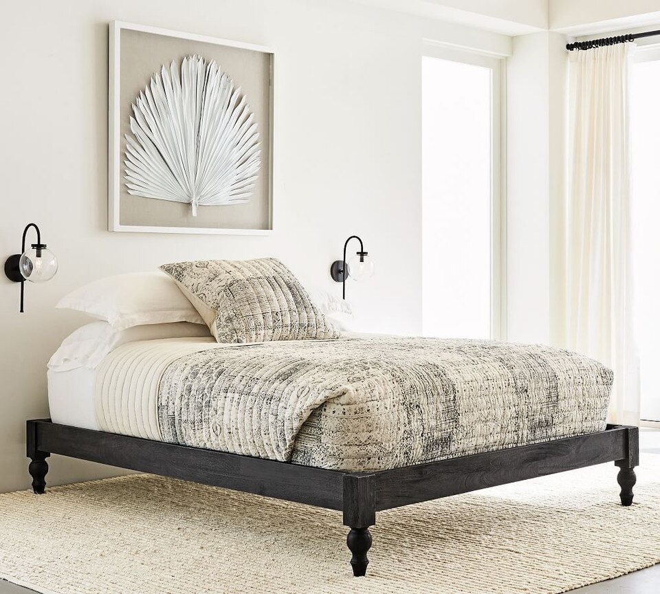 Astoria Turned Leg Platform Bed Pottery Barn Australia
